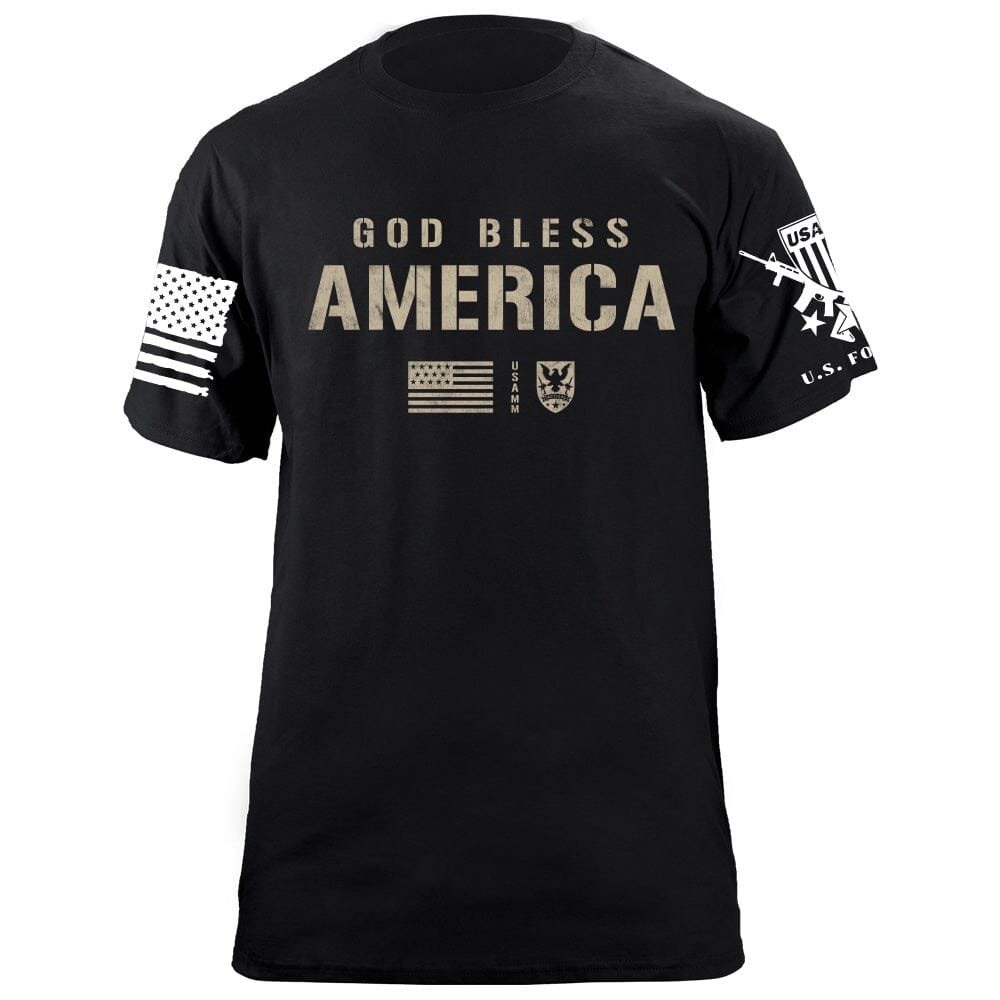 God Bless America T-Shirt Shirts 87333-S-BK