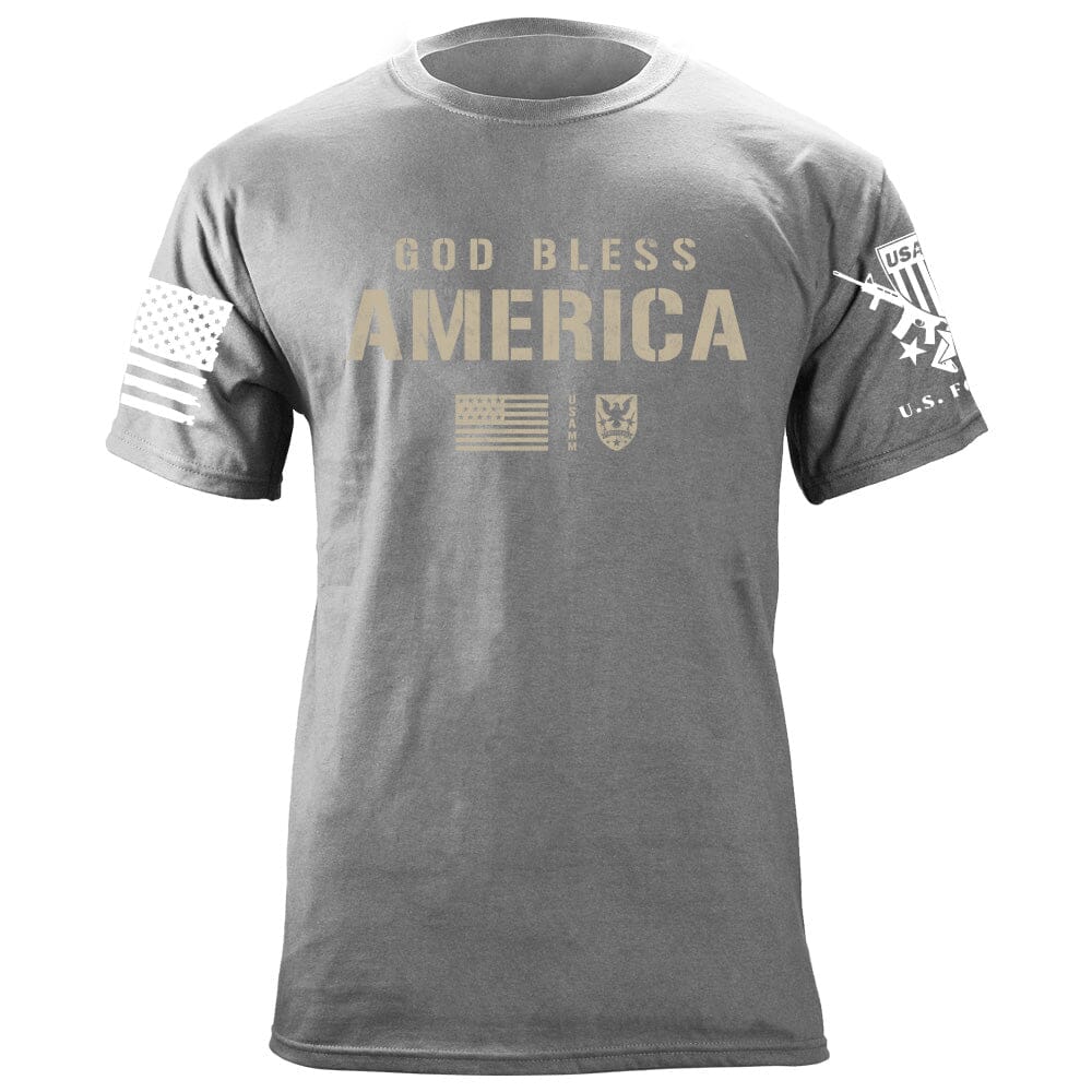 God Bless America T-Shirt Shirts 87333-S-HG