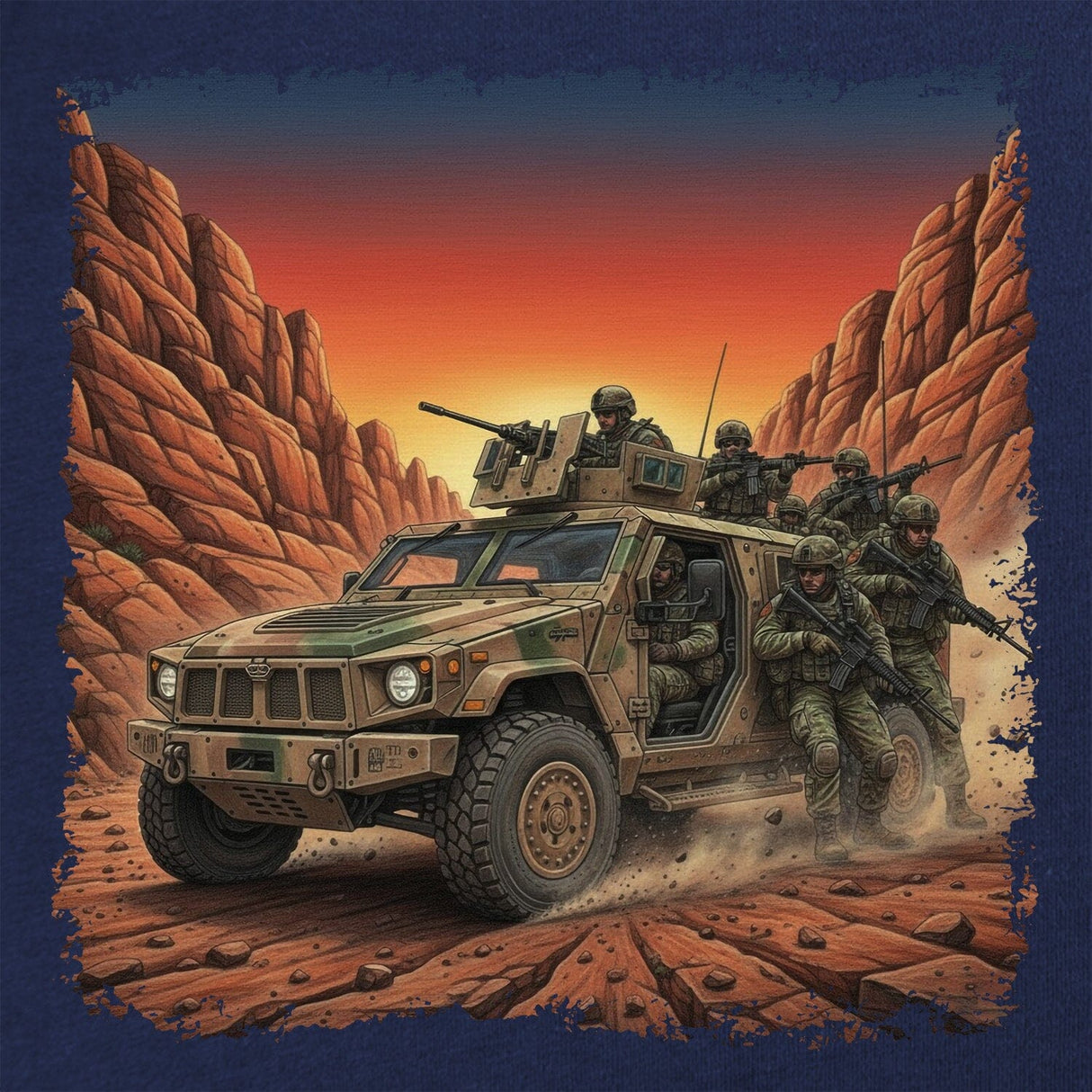 Gun Truck T-Shirt Shirts