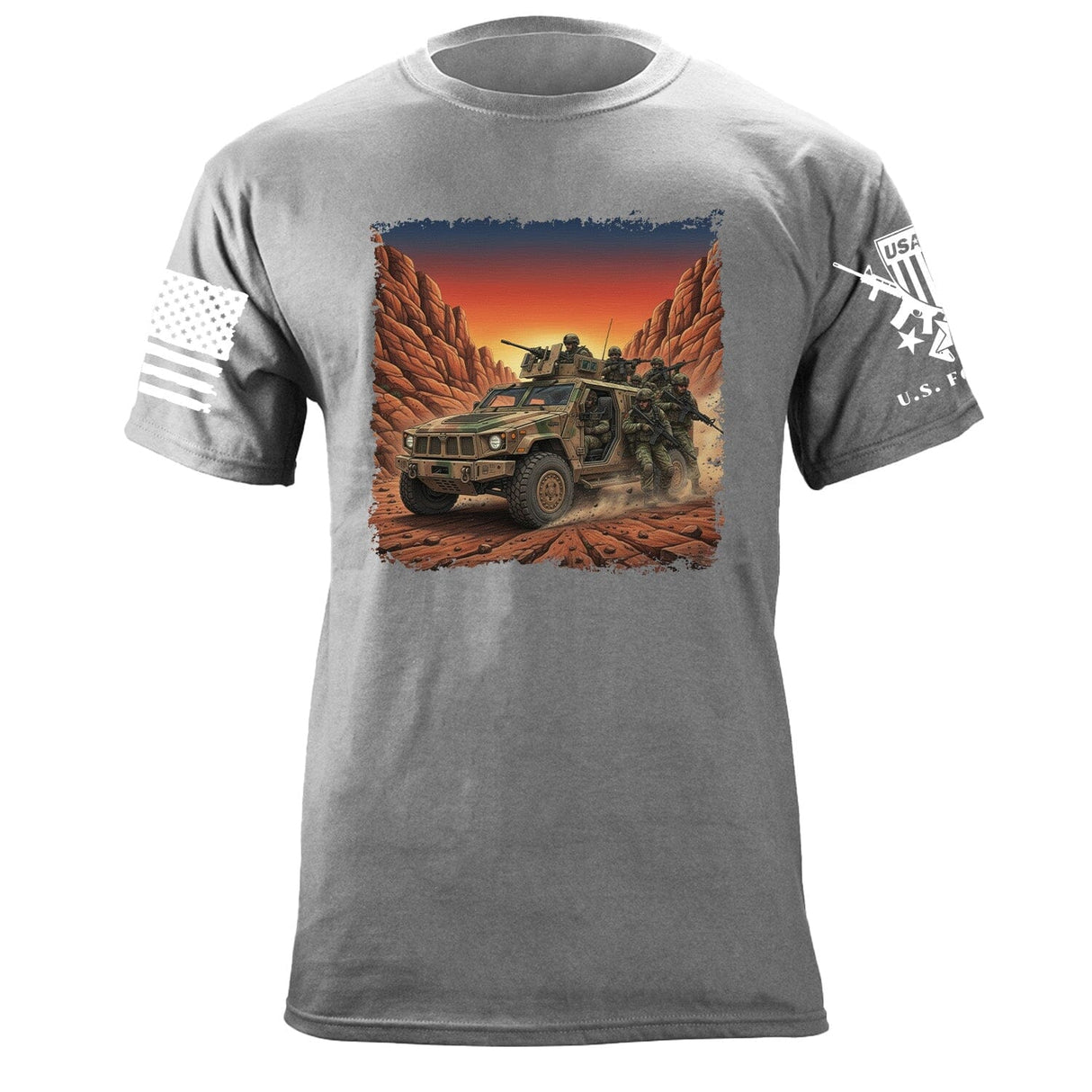 Gun Truck T-Shirt Shirts 87425-S-HG