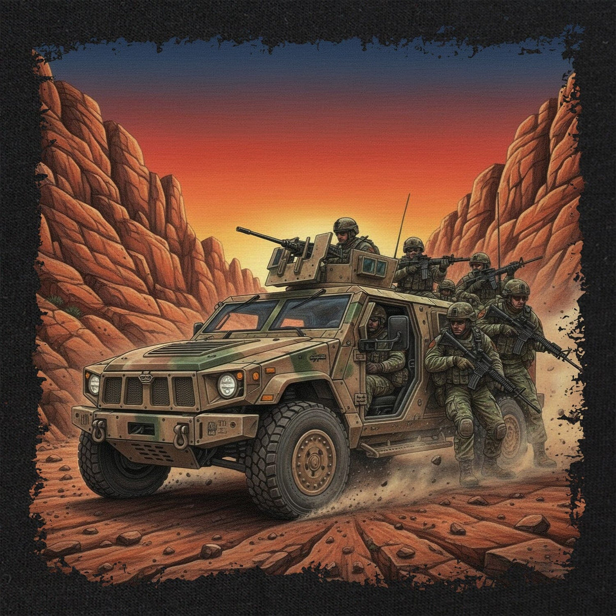 Gun Truck T-Shirt Shirts