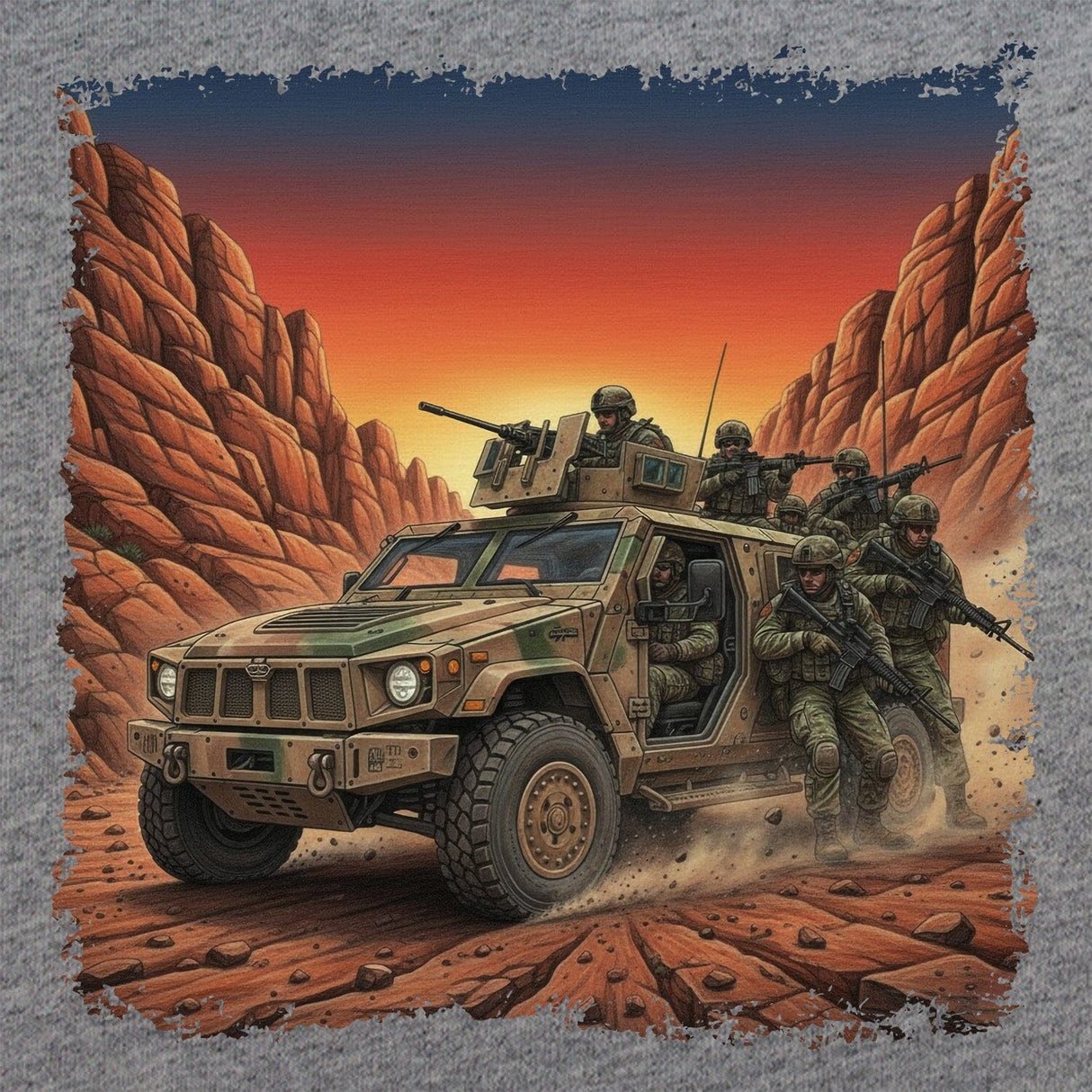 Gun Truck T-Shirt Shirts