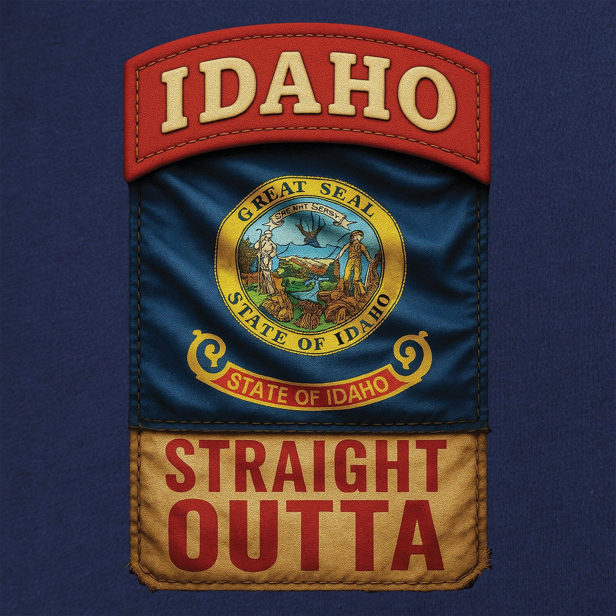 State Tab Shirt: Idaho Shirts