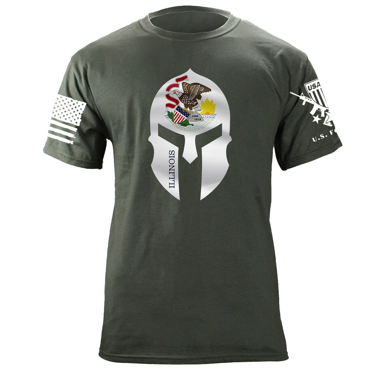 Illinois Spartan T-Shirt Shirts 87476-S-MG