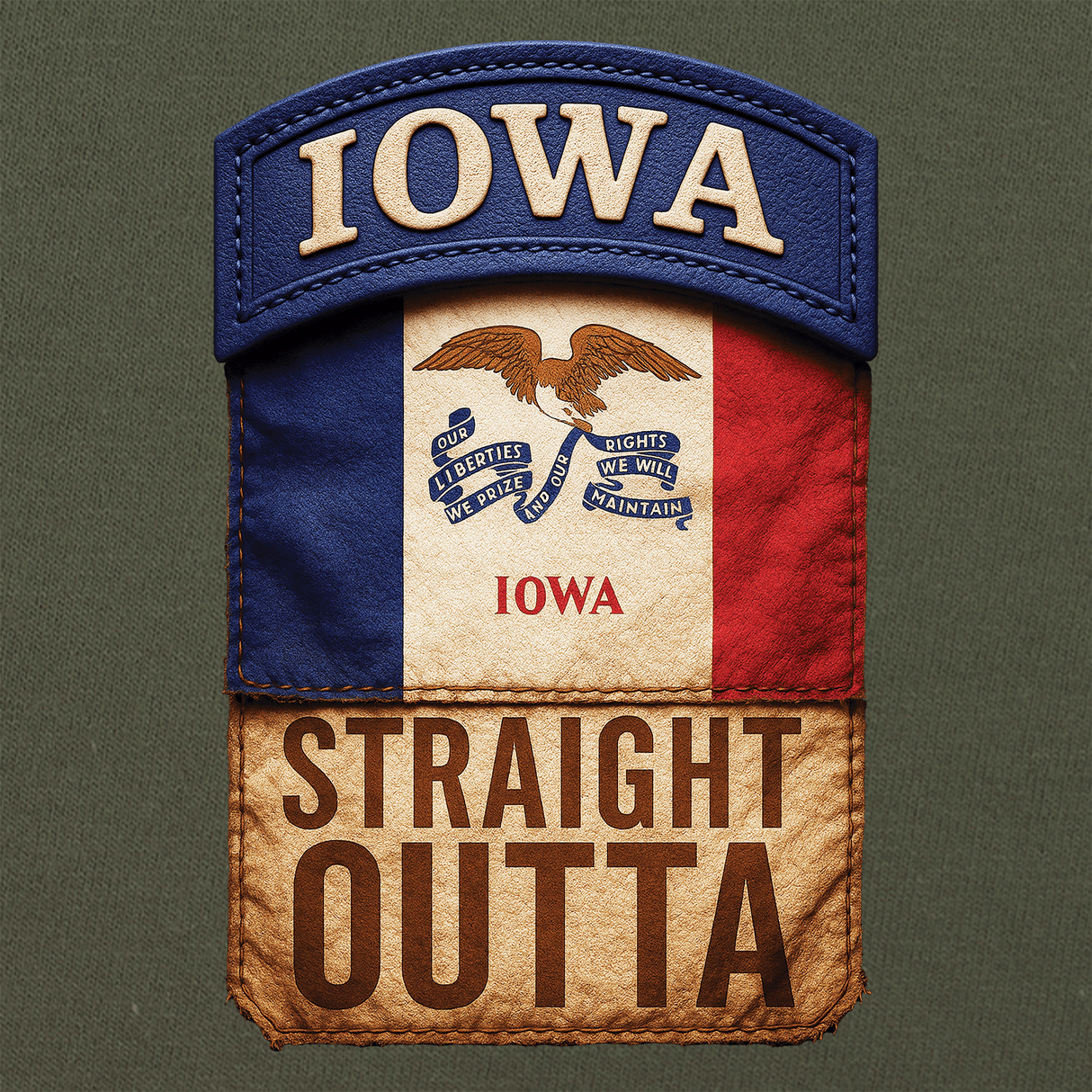 State Tab Shirt: Iowa Shirts