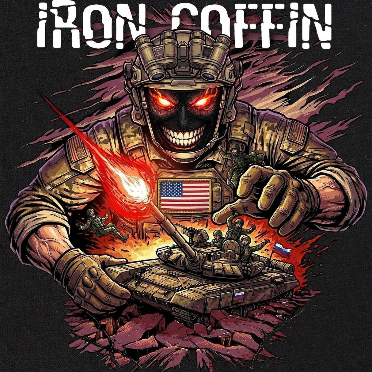 Iron Coffin T-Shirt Shirts