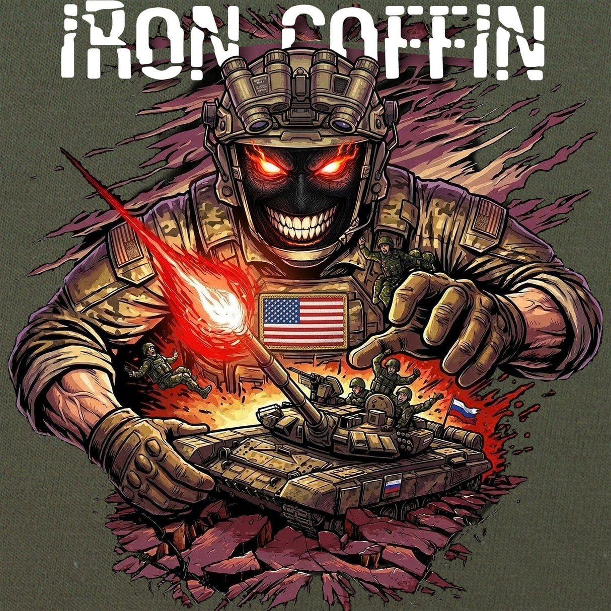 Iron Coffin T-Shirt Shirts