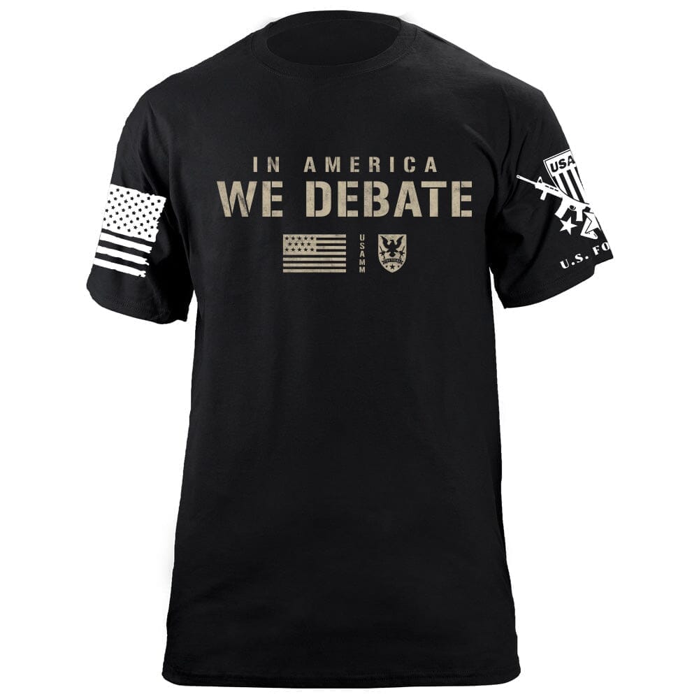 In America We Debate T-Shirt Shirts 87336-S-BK