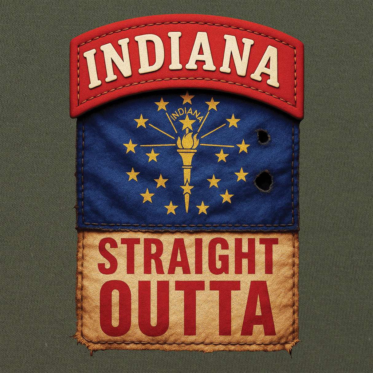 State Tab Shirt: Indiana Shirts