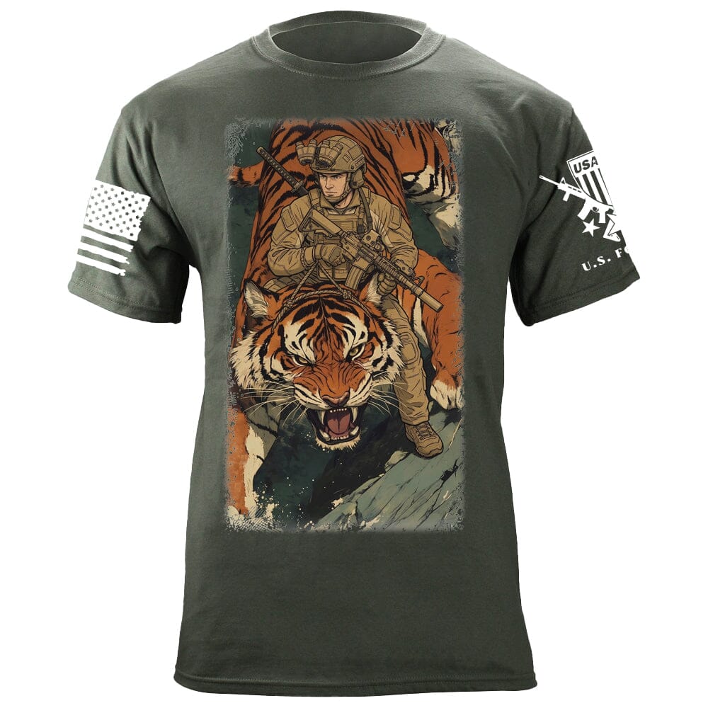 Tiger Rider T-Shirt Shirts 88127-S-MG