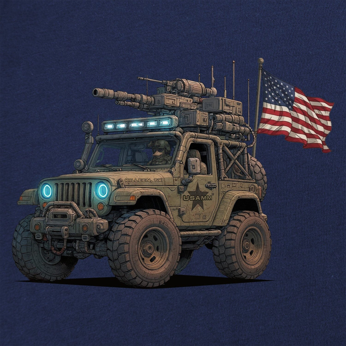 Jeep Flag T-Shirt Shirts