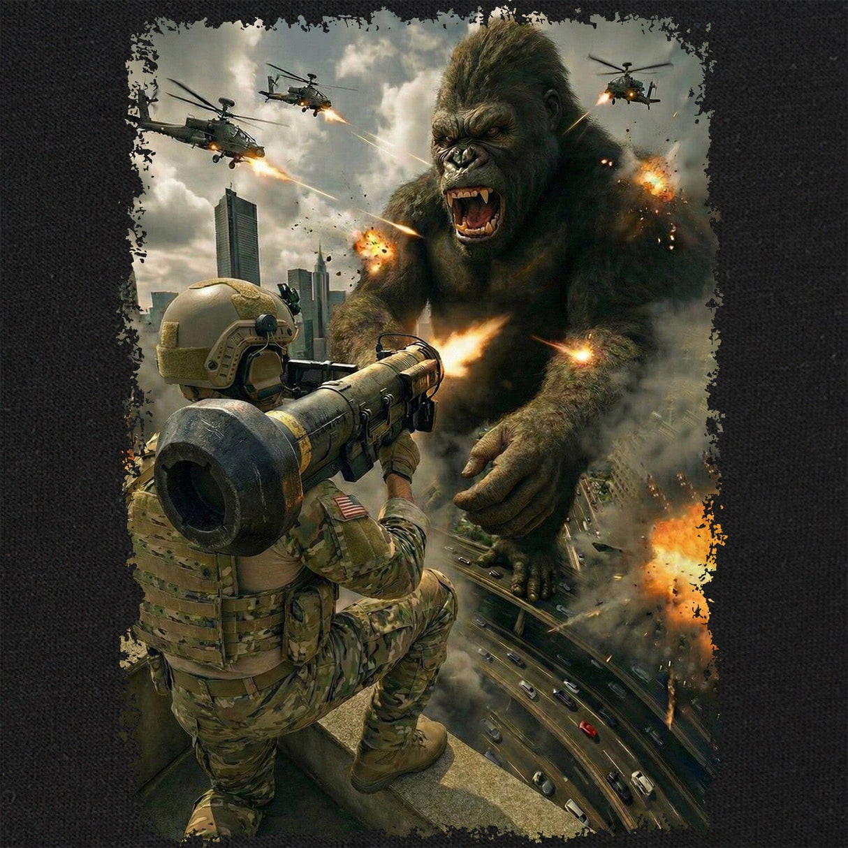 Gorilla Attack T-Shirt Shirts