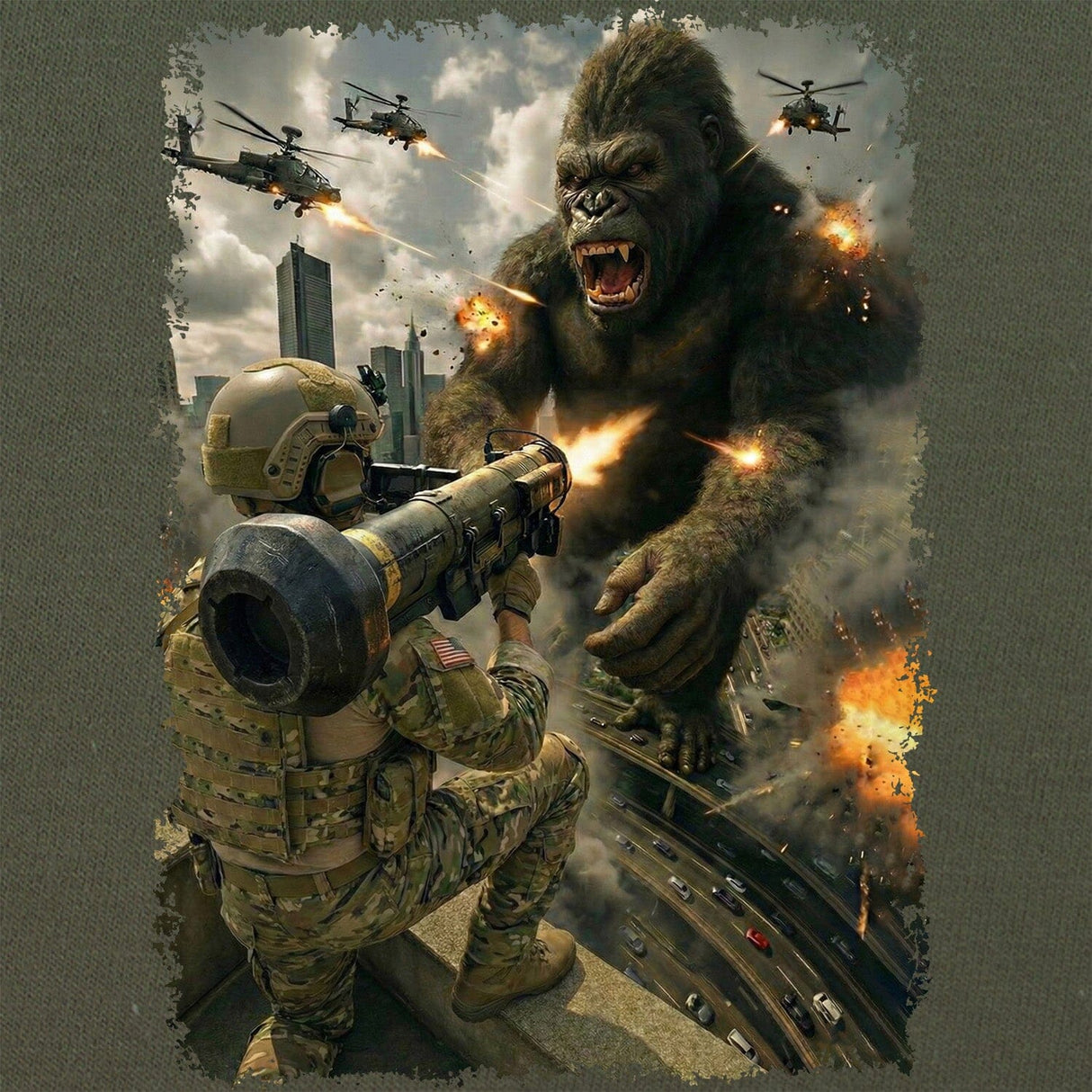 Gorilla Attack T-Shirt Shirts