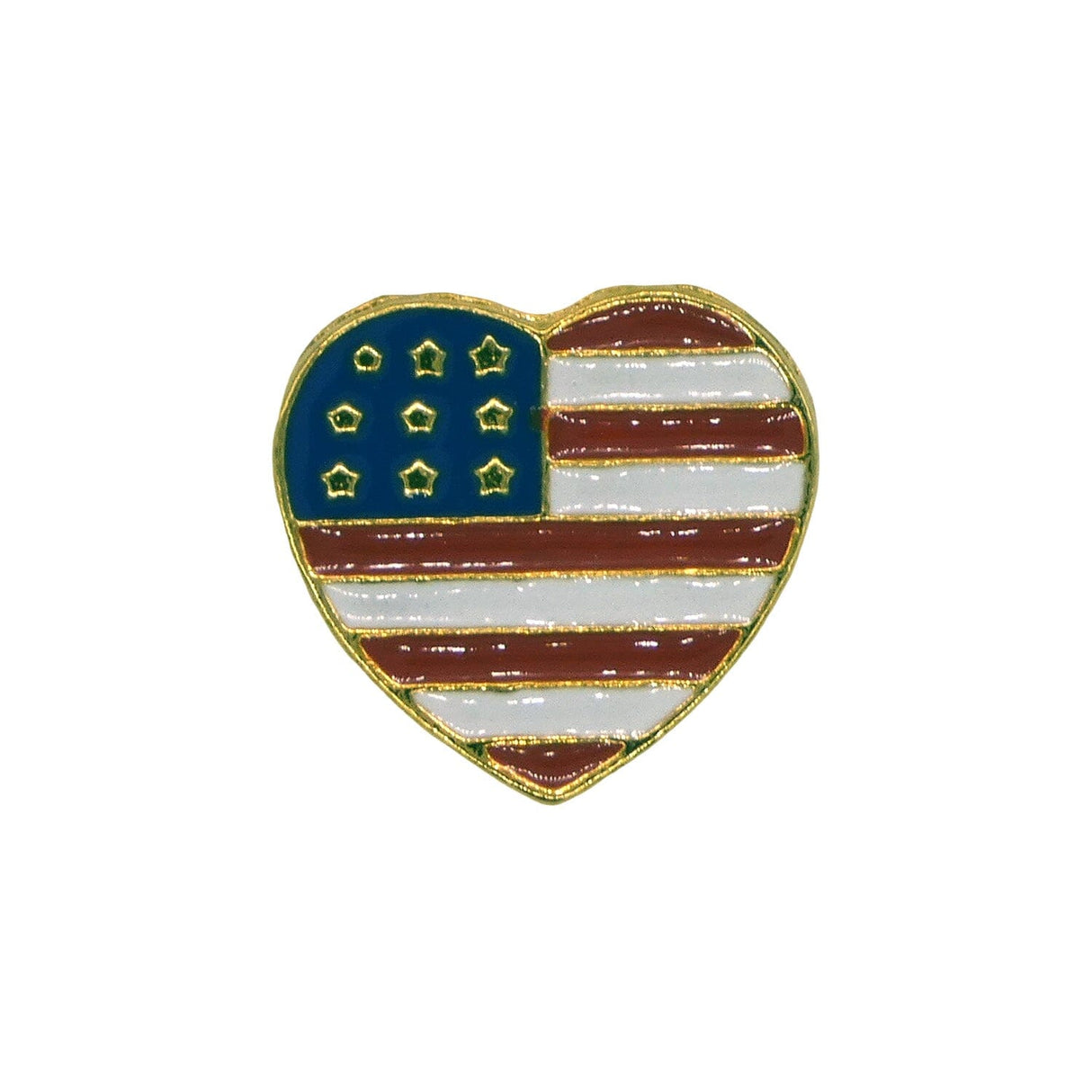 American Heart Flag Lapel Pin Lapel Pins