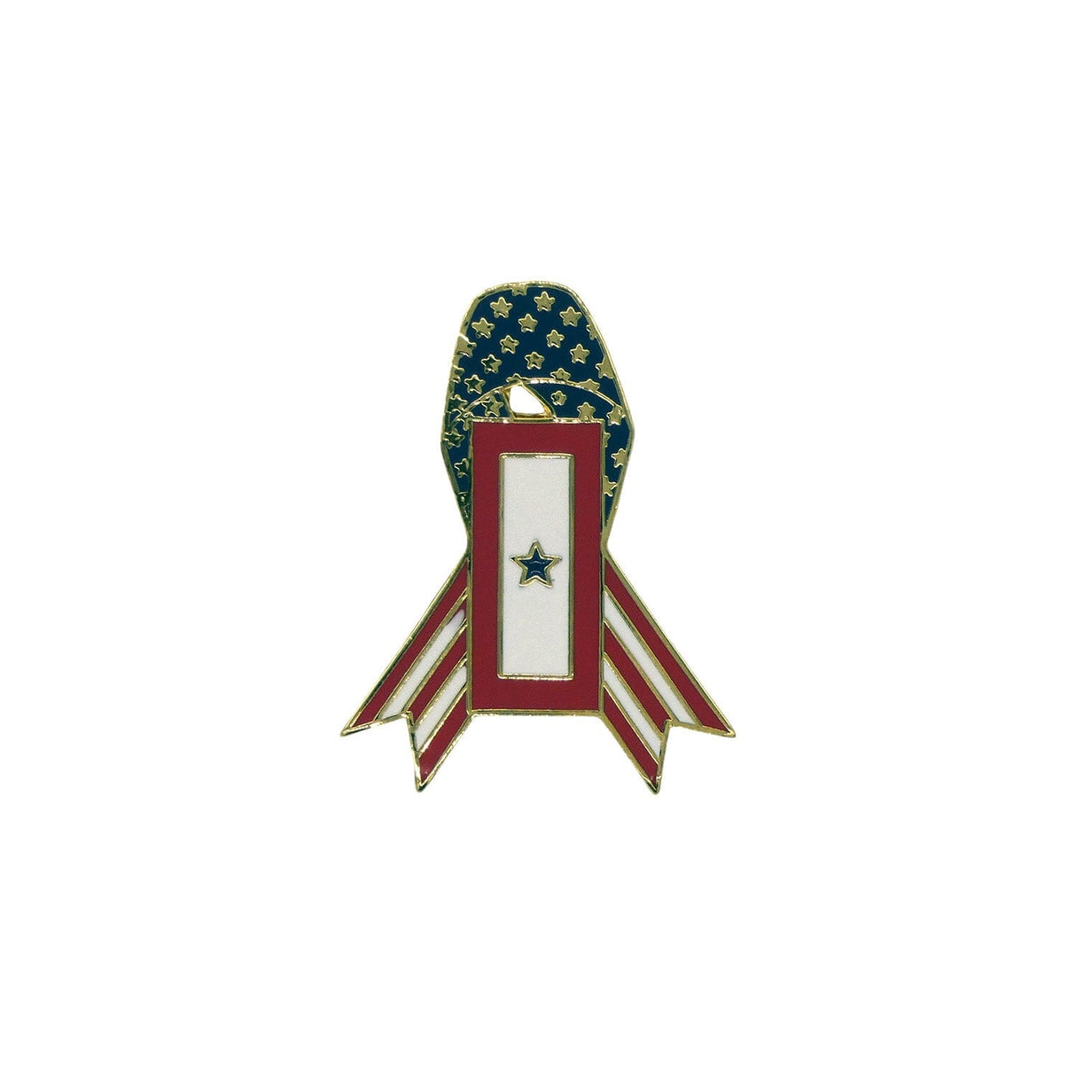 Service Star with Ribbon Lapel Pin Lapel Pins