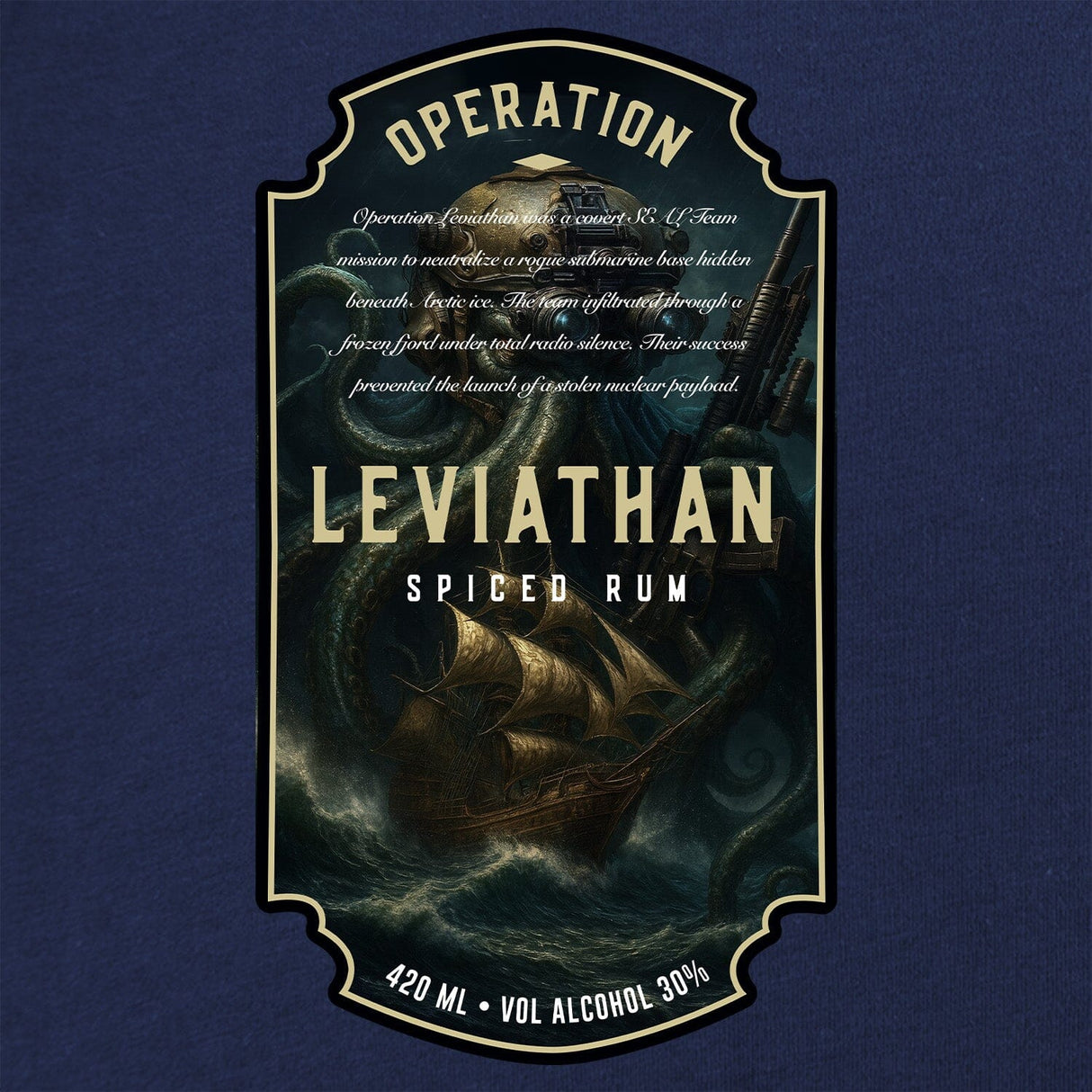 Leviathan Rum Label T-Shirt Shirts