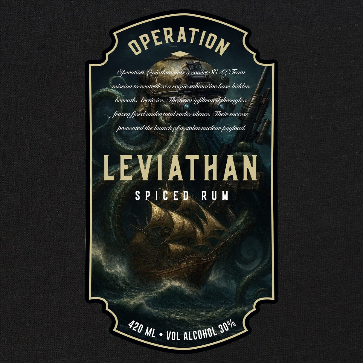 Leviathan Rum Label T-Shirt Shirts