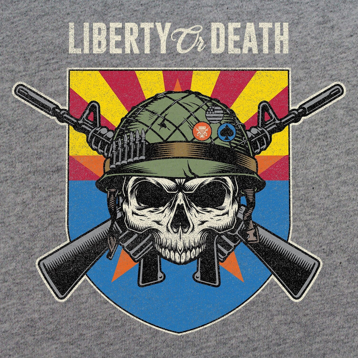 Liberty or Death Arizona Skull Hoodie Hoodies