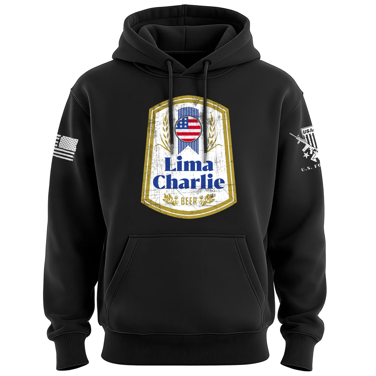 Lima Charlie Beer Hoodie Hoodies 100147-S-BK