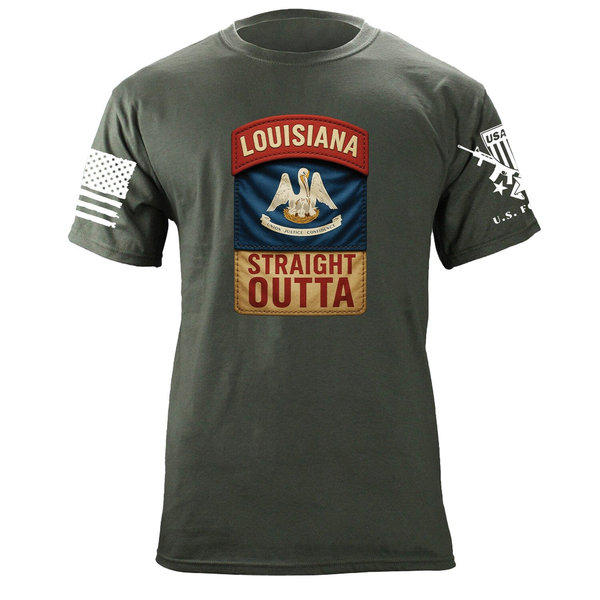 State Tab Shirt: Louisiana Shirts 86405-S-MG