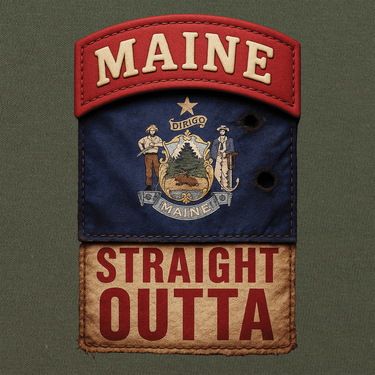 State Tab Shirt: Maine Shirts