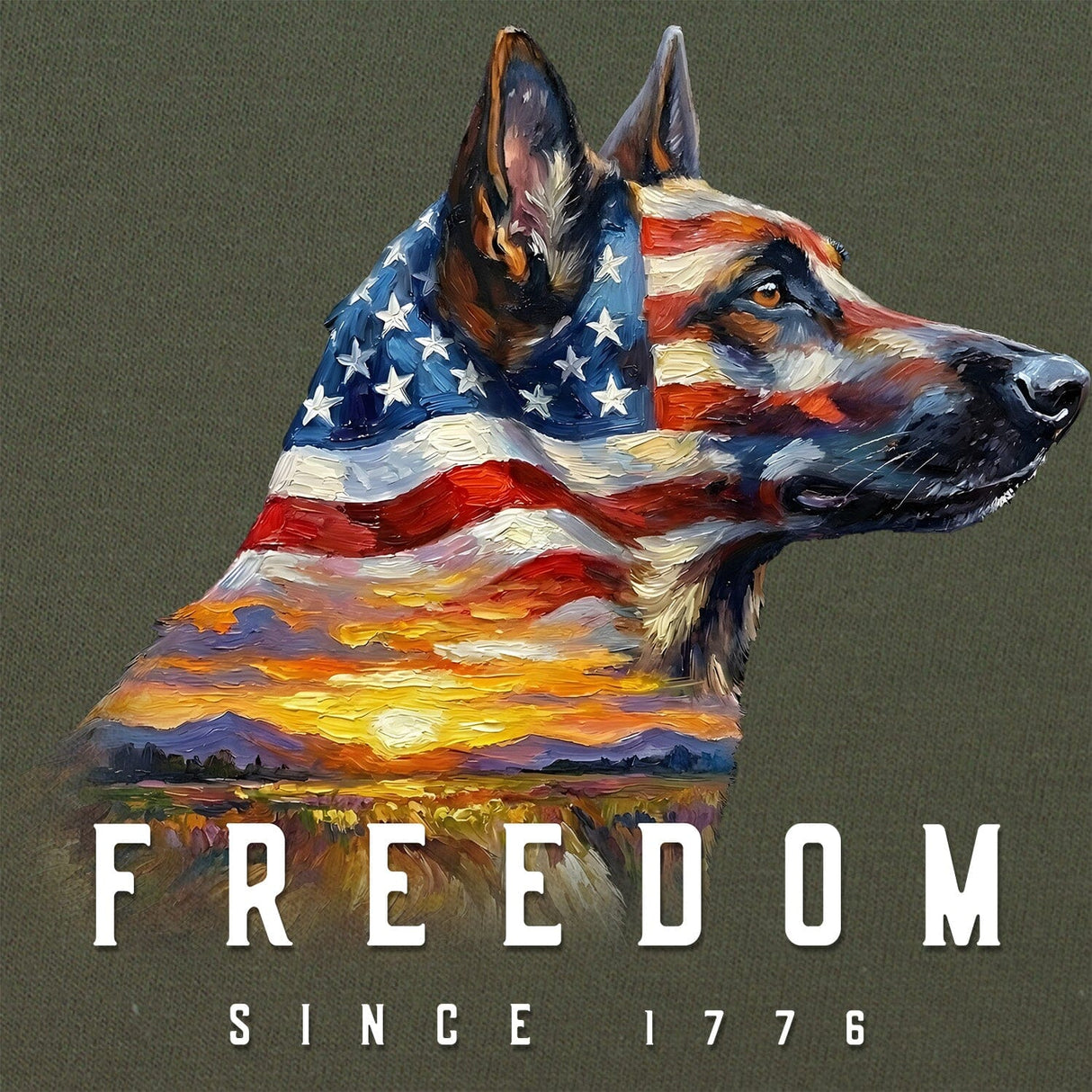 Malinois Freedom T-Shirt Shirts