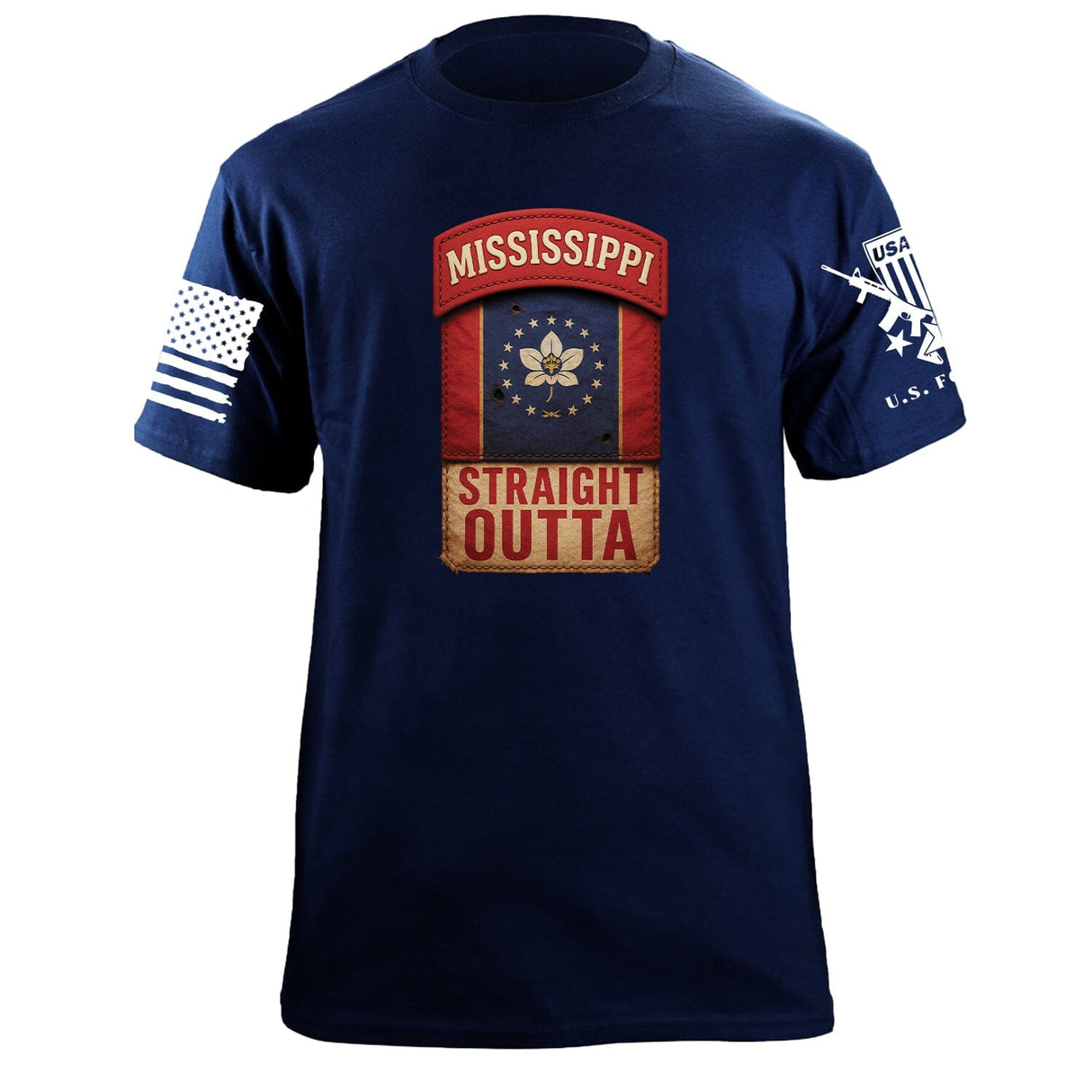 State Tab Shirt: Mississippi Shirts 86408-S-NAVY