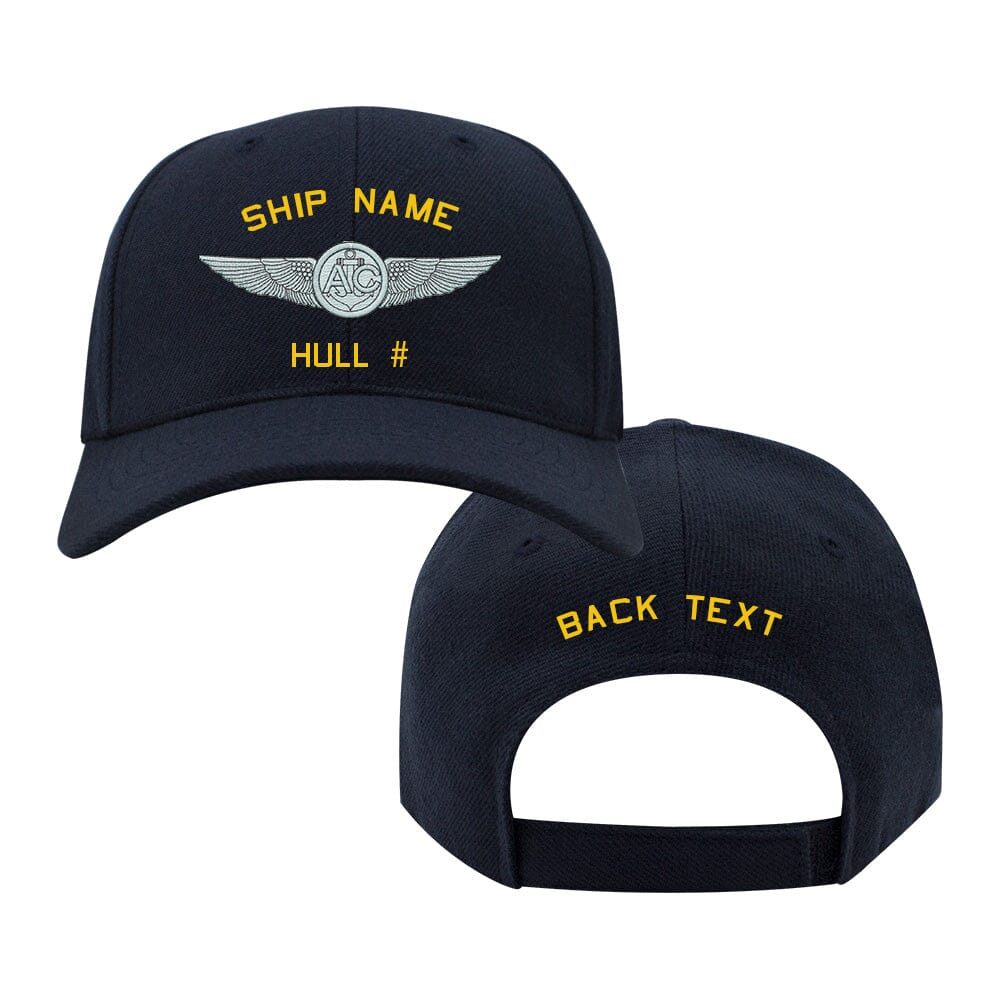 US Navy Custom Ship Cap - Navy Aircrew Wings Hats and Caps NAVY-AIRCREW-WINGS.NAVY