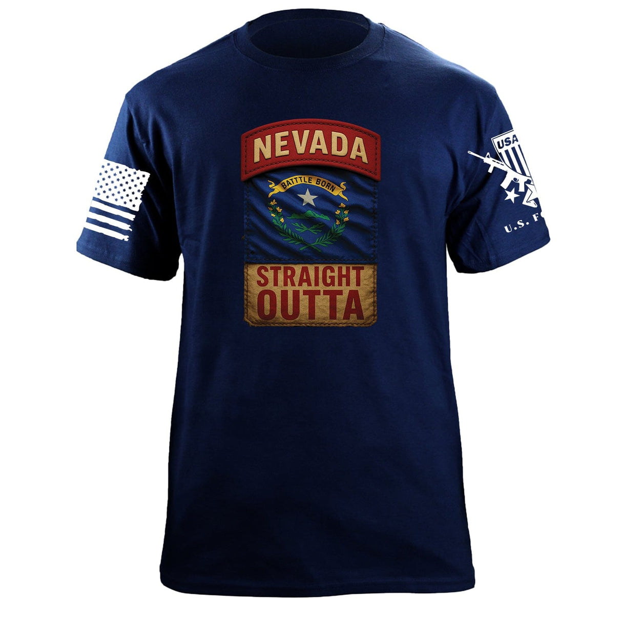 State Tab Shirt: Nevada Shirts 86412-S-NAVY