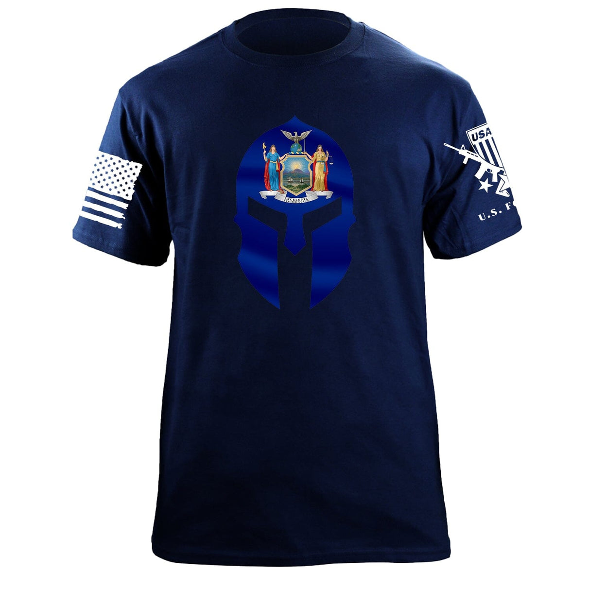 New York Spartan T-Shirt Shirts 87994-S-NAVY