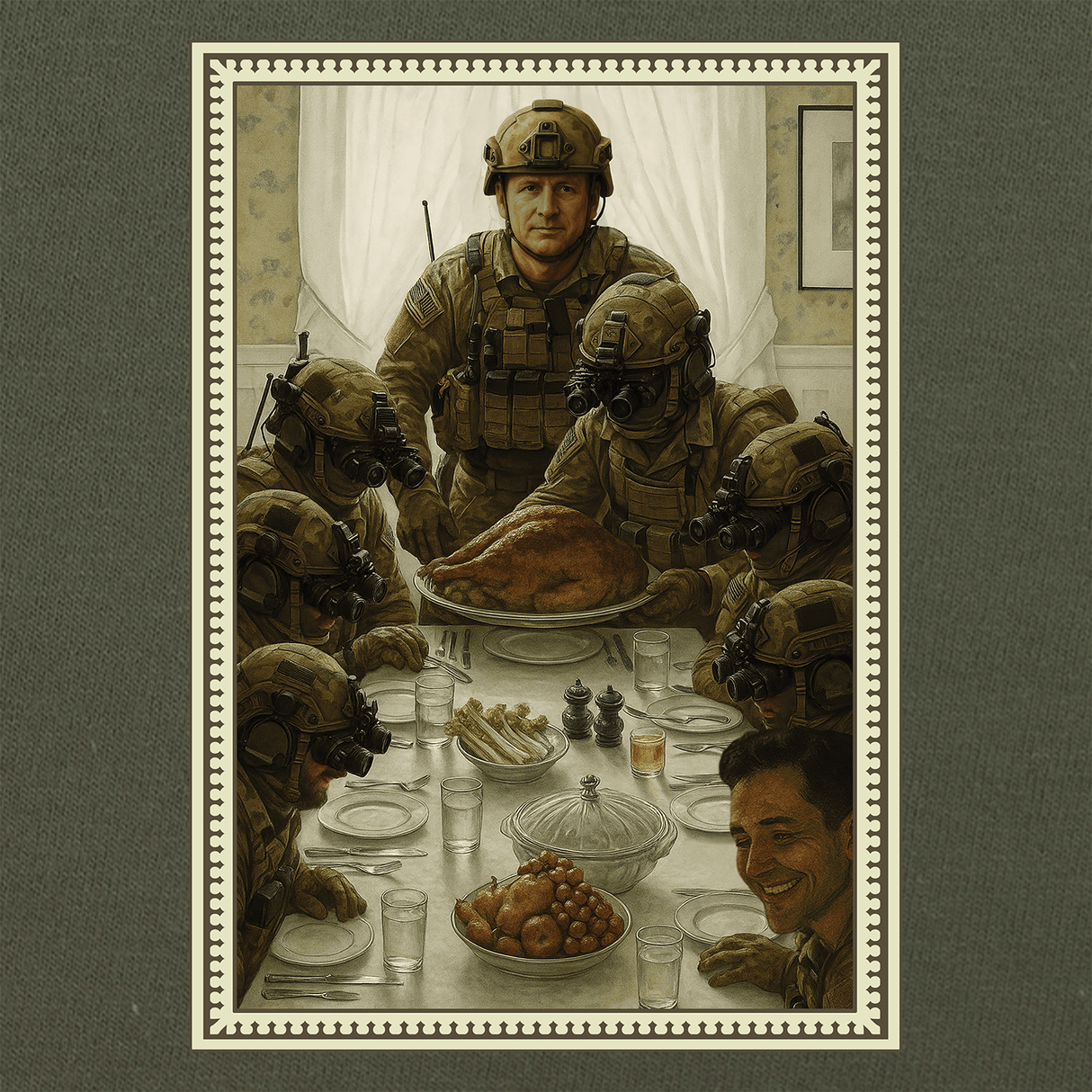 Norman Rockwell Thanksgiving T-Shirt Shirts