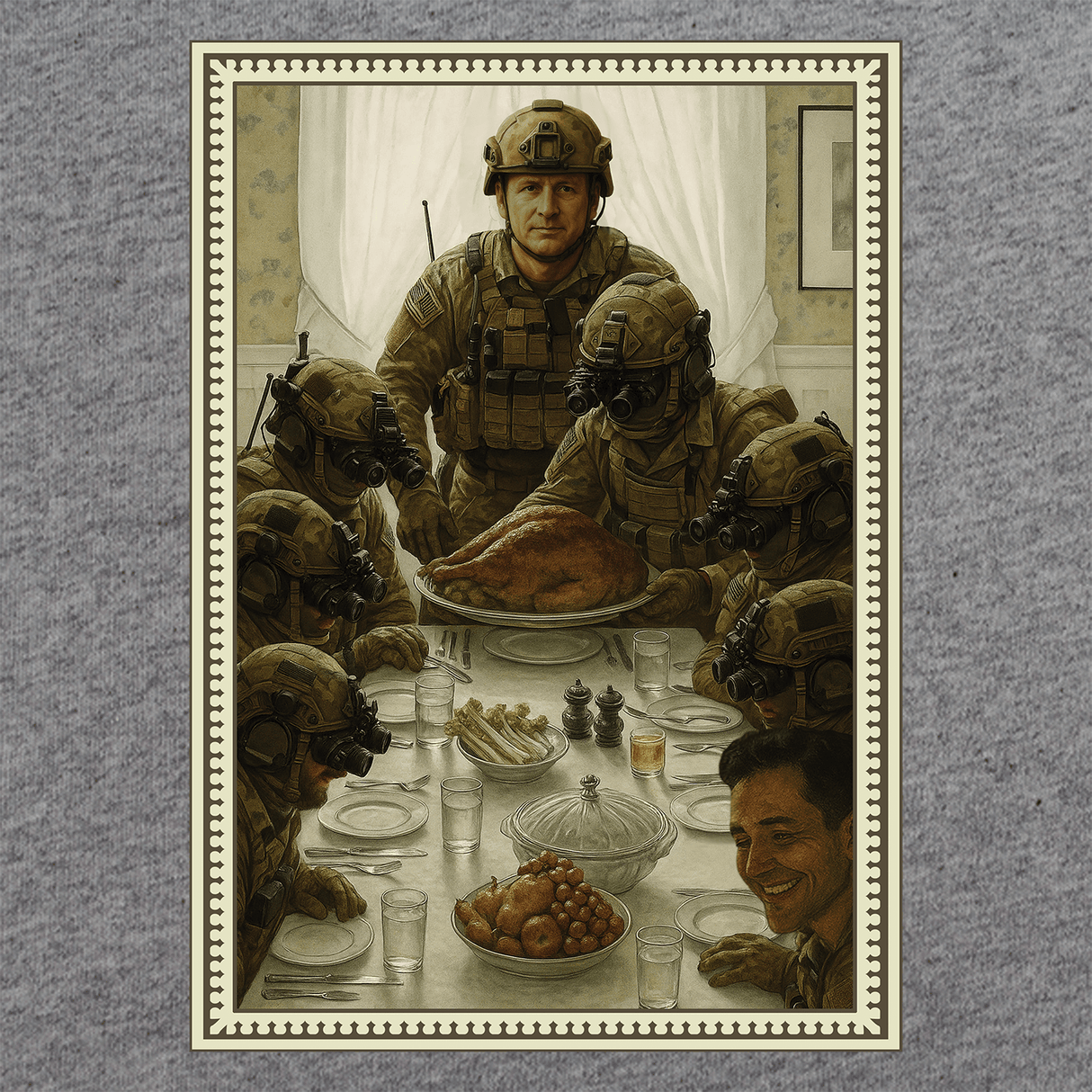 Norman Rockwell Thanksgiving T-Shirt Shirts