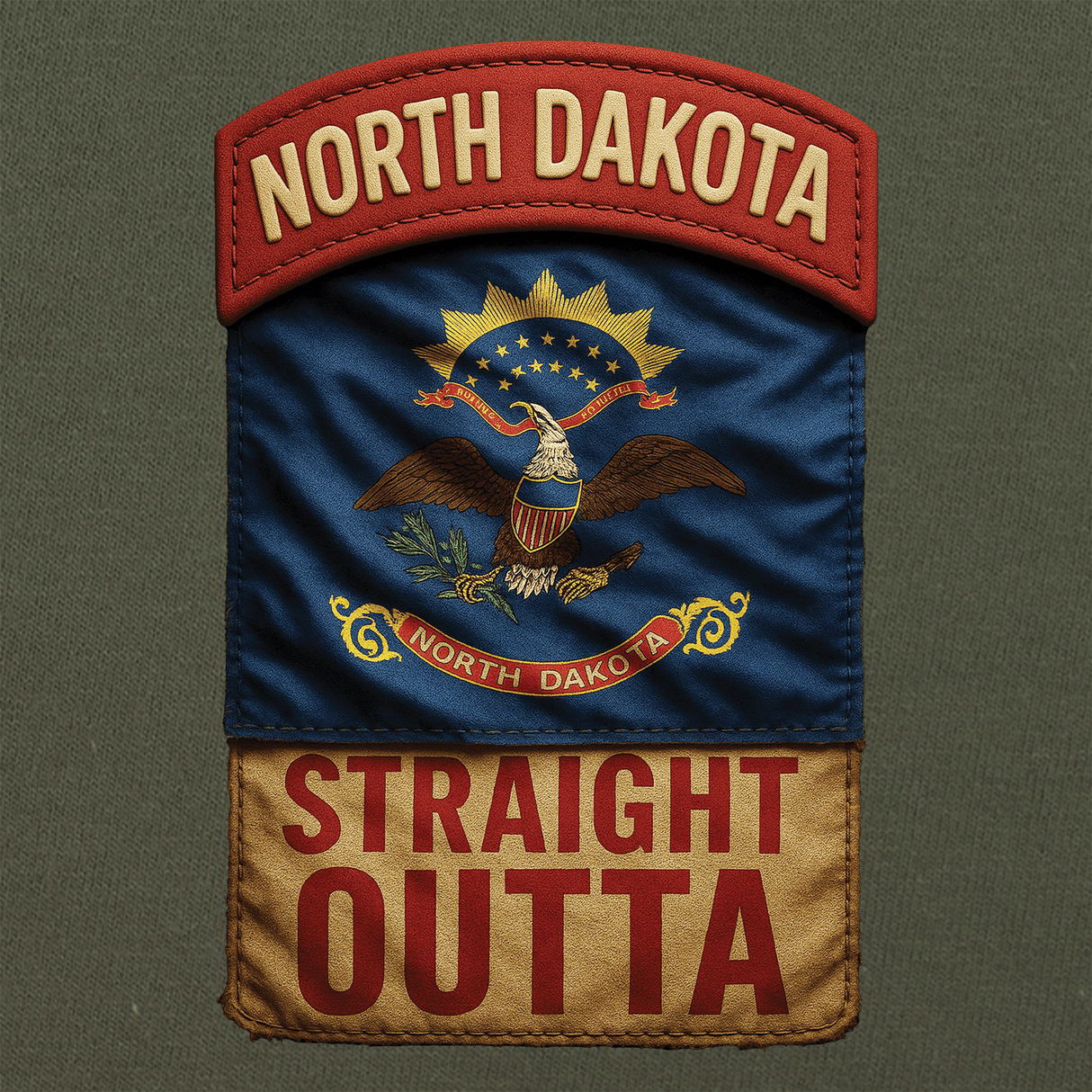 State Tab Shirt: North Dakota Shirts