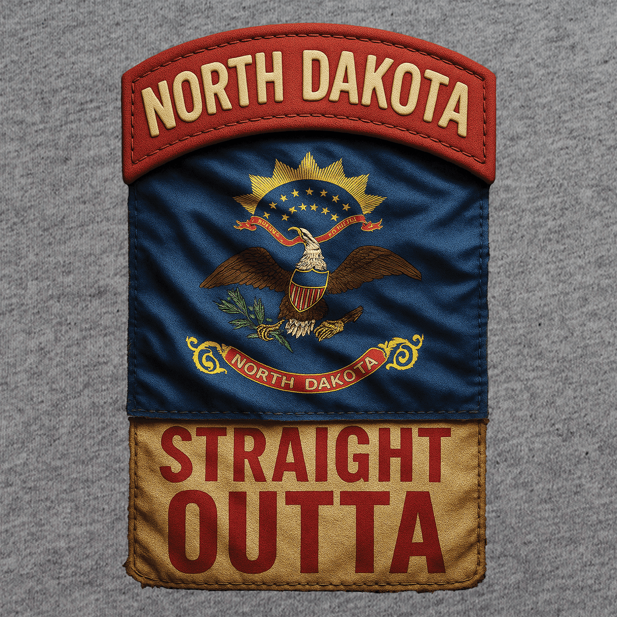 State Tab Shirt: North Dakota Shirts