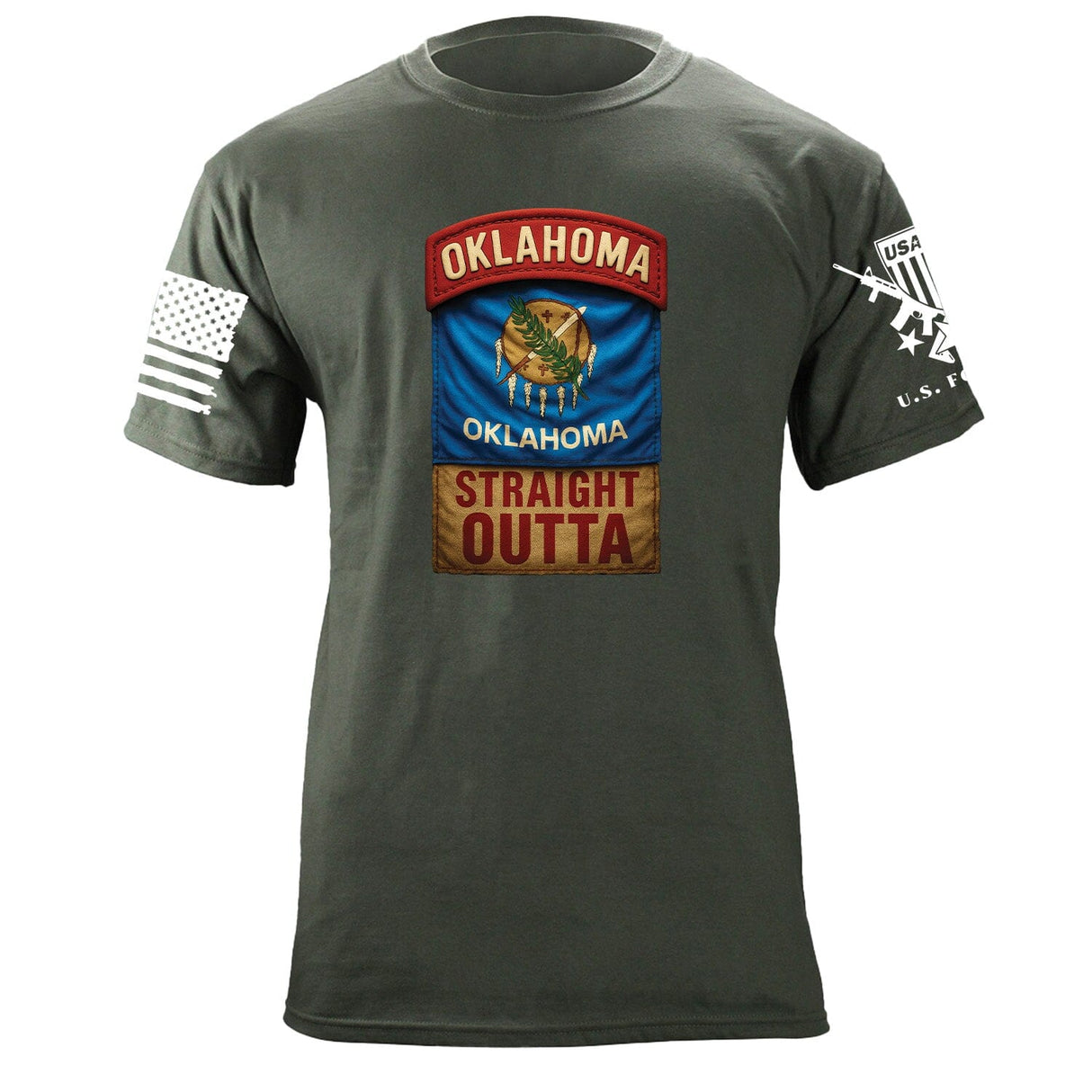 State Tab Shirt: Oklahoma Shirts 86416-S-MG