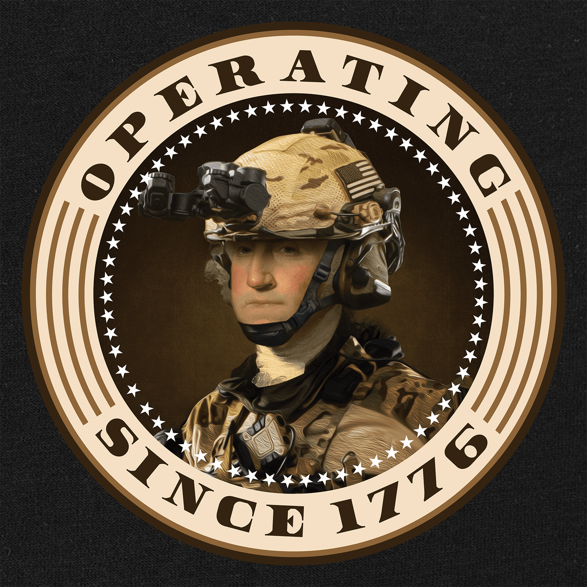 Operating Since 1776 George Washington Sepia Hoodie Hoodies