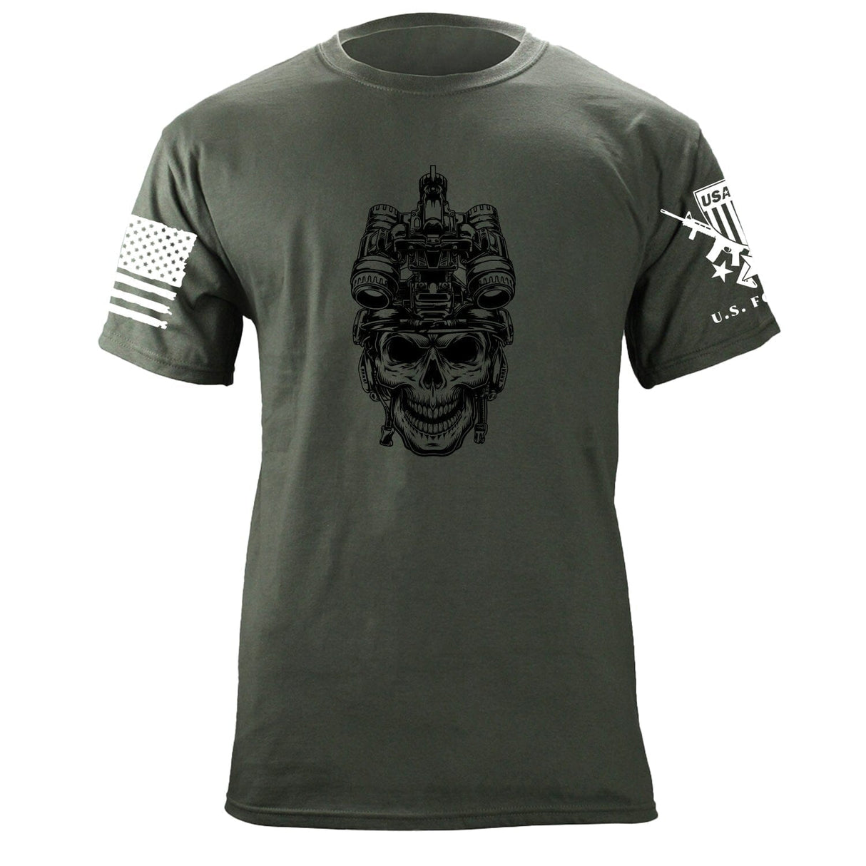 Operator Skull Black Ink T-shirt Shirts 87217-3XL-MG