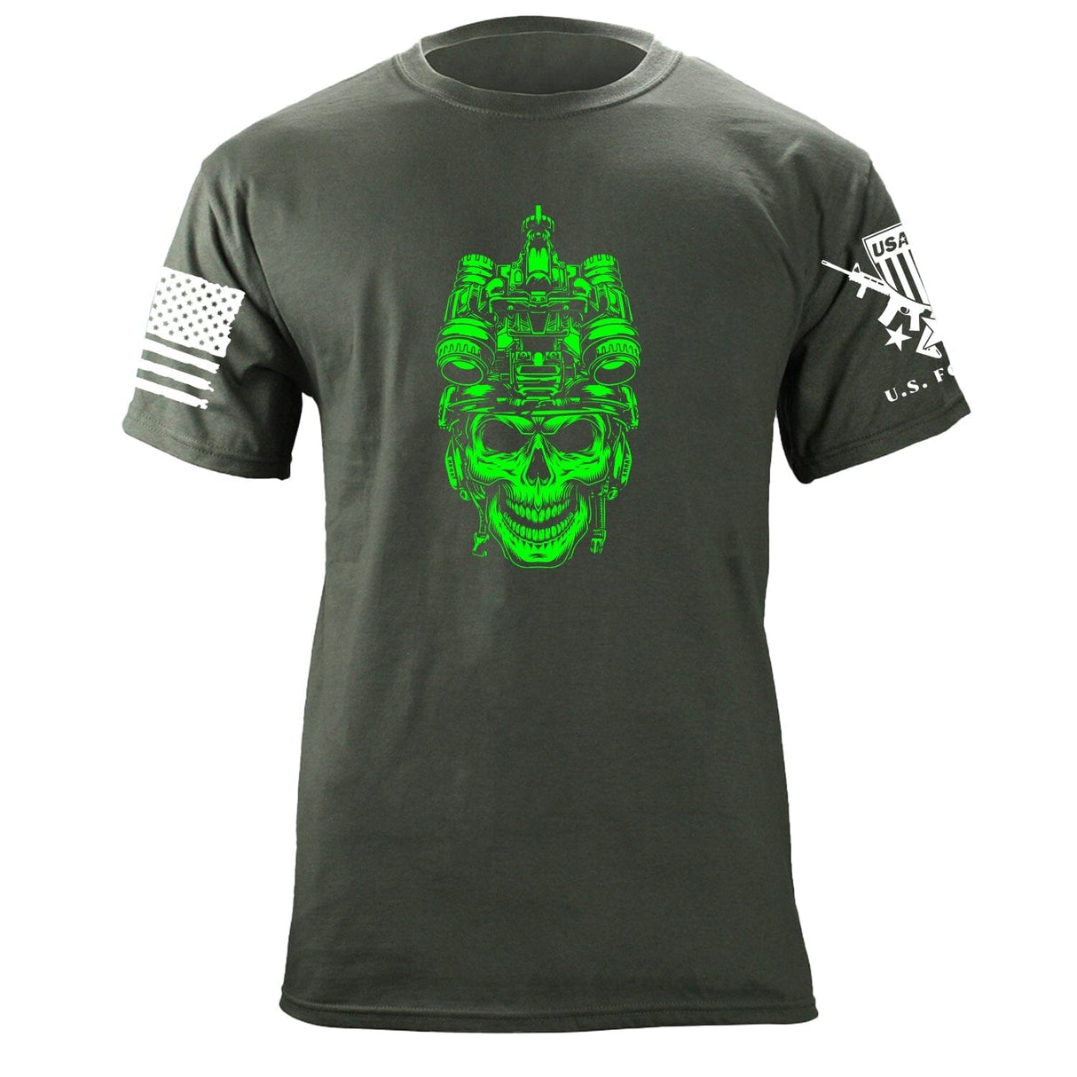 Operator Skull Neon T-Shirt Shirts 87218-S-MG