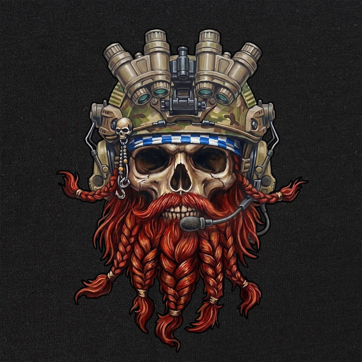 Operator Redbeard Skull T-Shirt Shirts