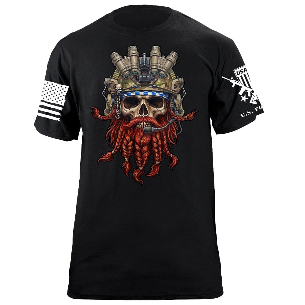 Operator Redbeard Skull T-Shirt Shirts 88210-S-BK