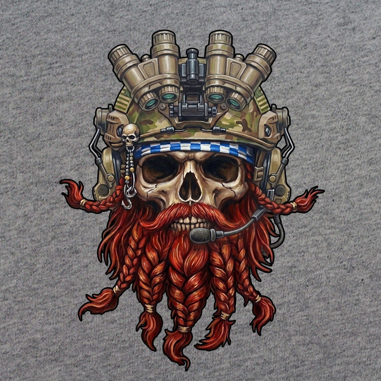 Operator Redbeard Skull T-Shirt Shirts