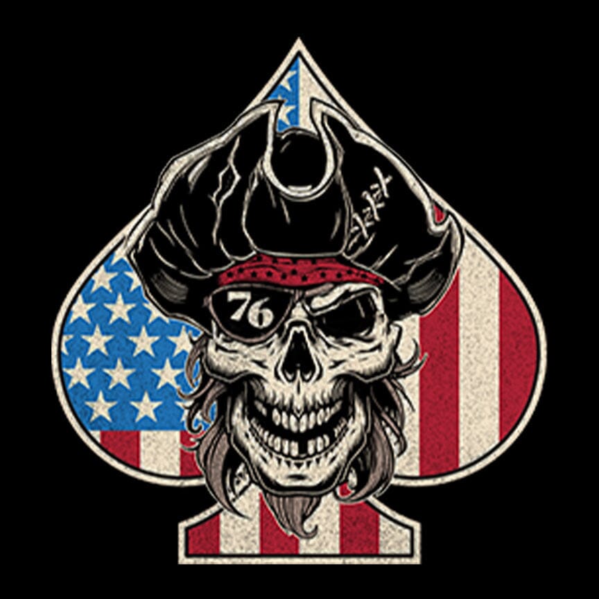 Pirate Spade USA Flag T-Shirt Shirts