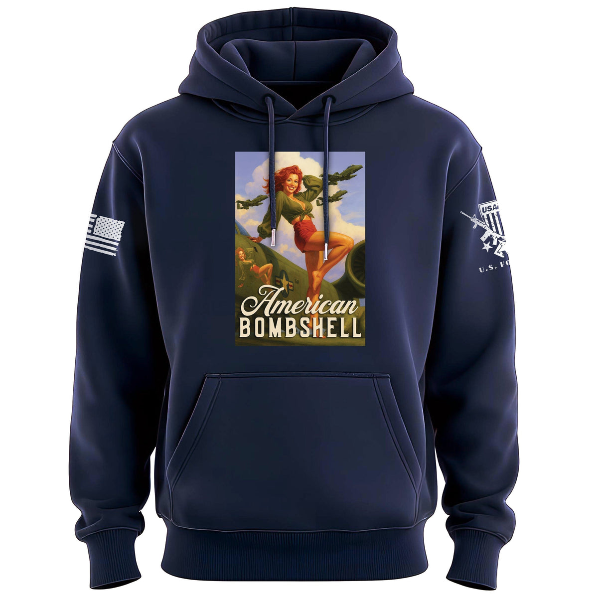 Pinup A-10 Hoodie Hoodies 100212-S-NAVY