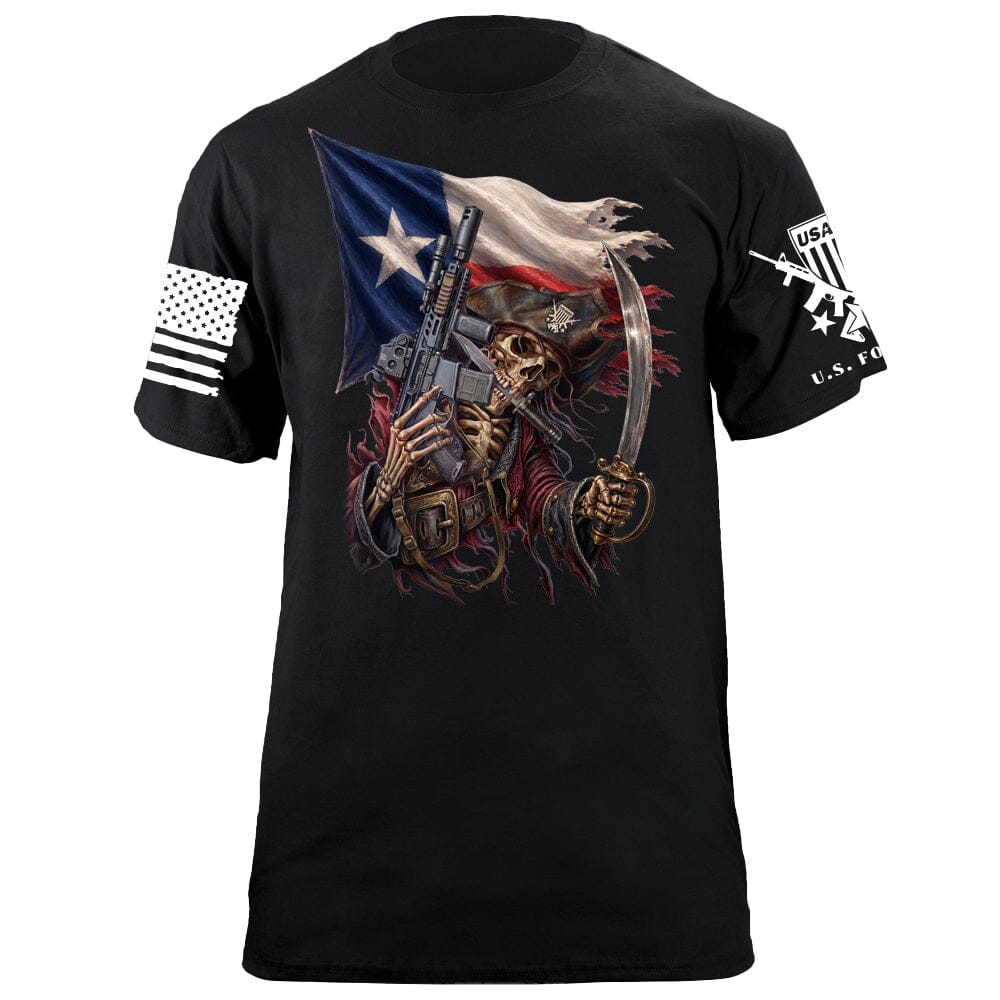 Texan Pirate T-Shirt Shirts 88211-S-BK