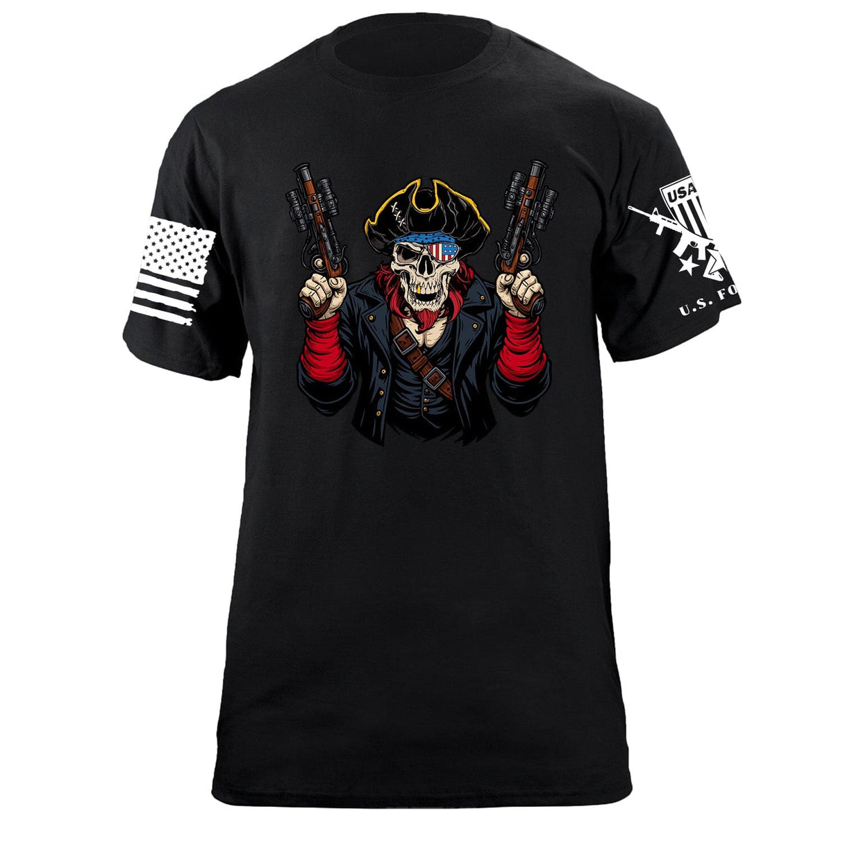 Pirate Tactical T-Shirt Shirts 87365-S-BK