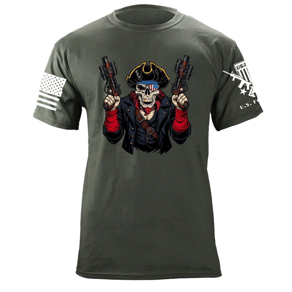 Pirate Tactical T-Shirt Shirts 87365-S-MG
