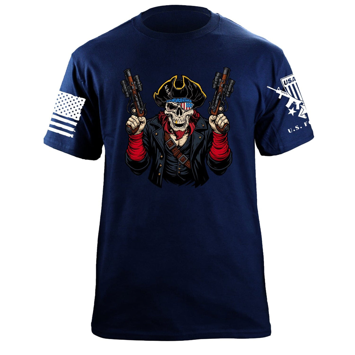 Pirate Tactical T-Shirt Shirts 87365-S-NAVY