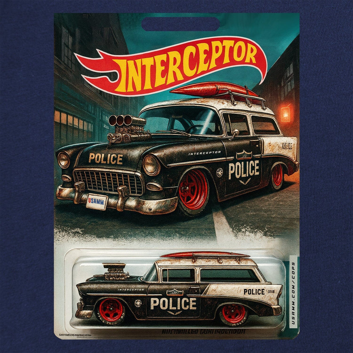 Police Surf Wagon T-Shirt Shirts