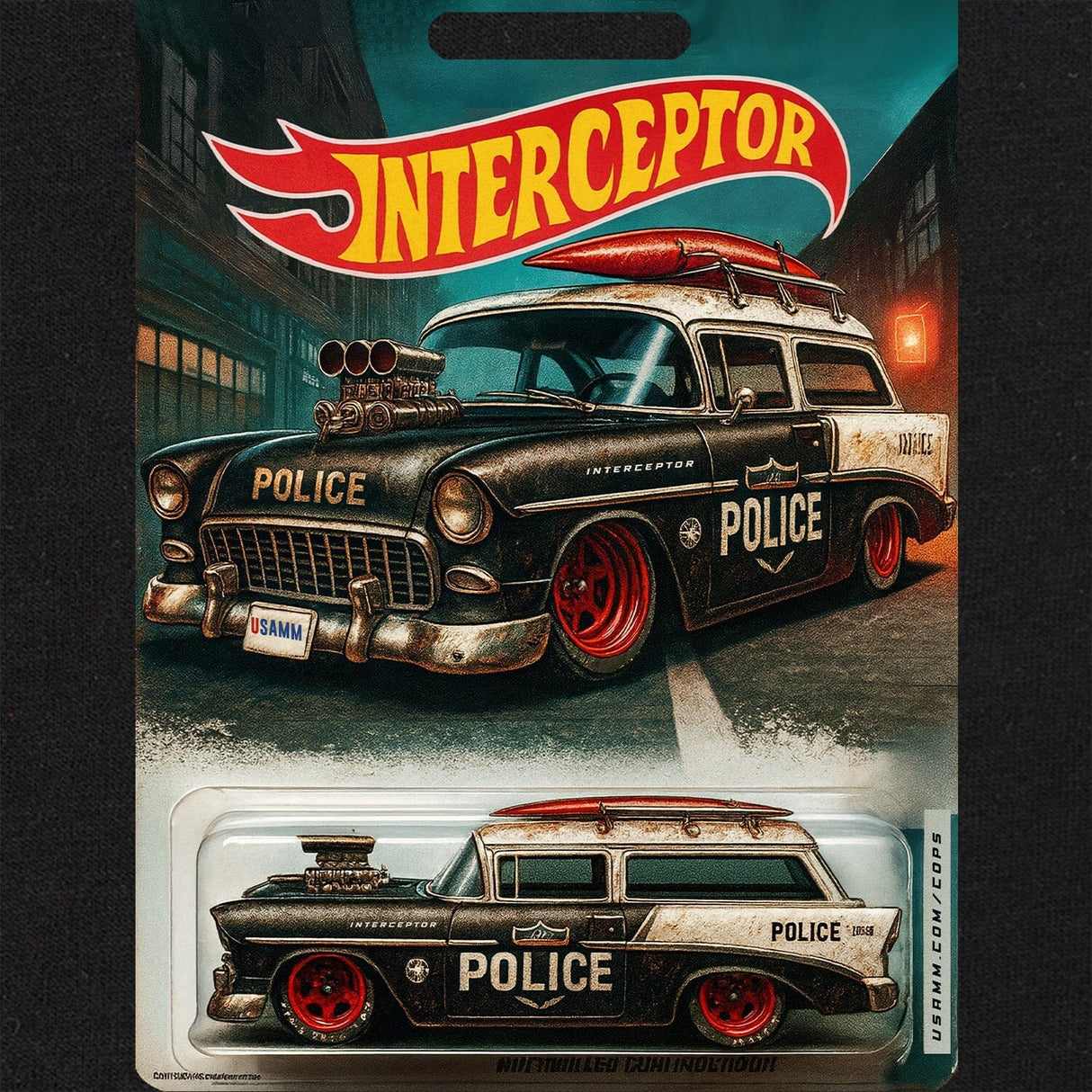 Police Surf Wagon T-Shirt Shirts