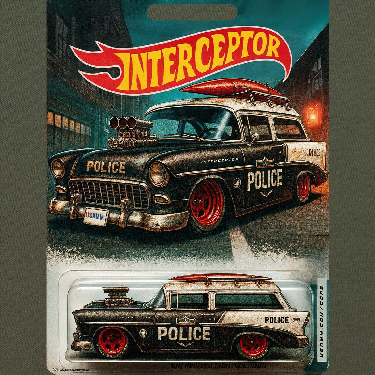 Police Surf Wagon T-Shirt Shirts